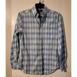 Vineyard Vines‎ Slim Fit Tucker Shirt Men's Long Sleeve Plaid – Whale Logo